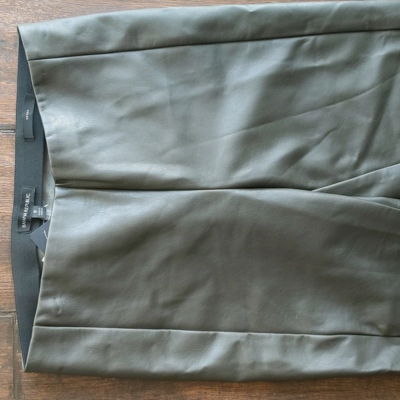 NWT Banana Republic Brown Vegan Leather Devon Pants - Women's 8 - Picture 4 of 8